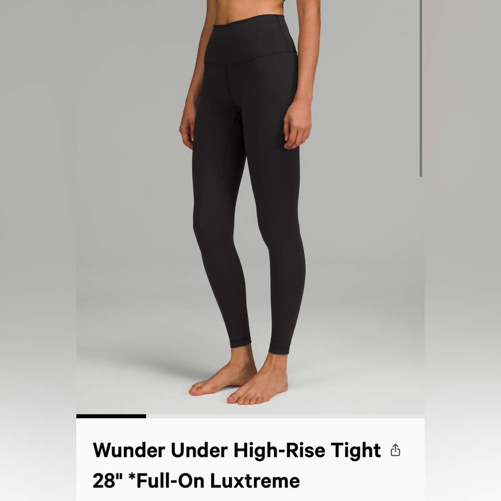 Black Lululemon leggings size 2